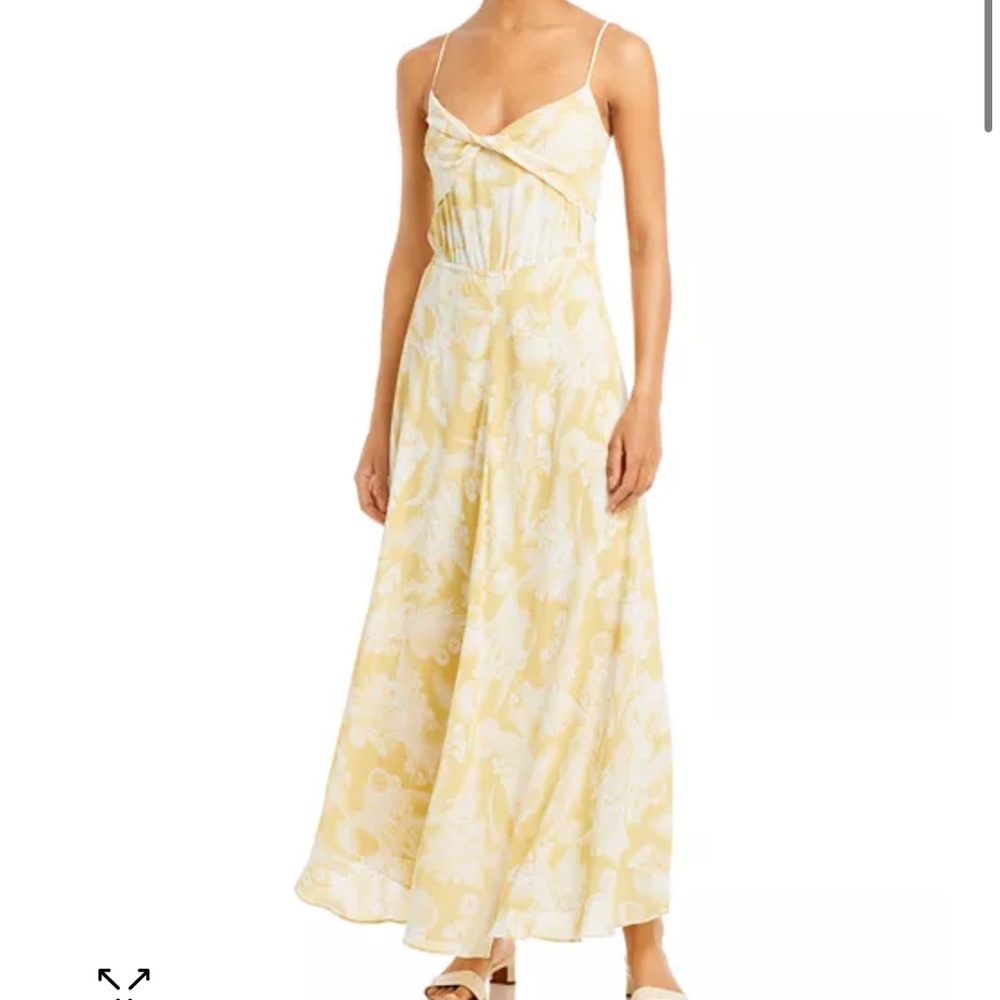 Vince Cream Maxi Sundress with Spaghetti Straps